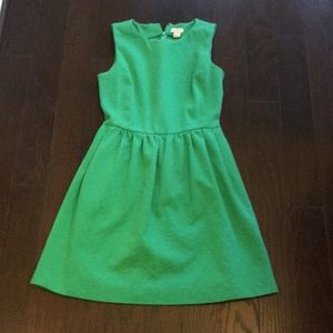 JCrew Green Sleeveless Dress XXS
